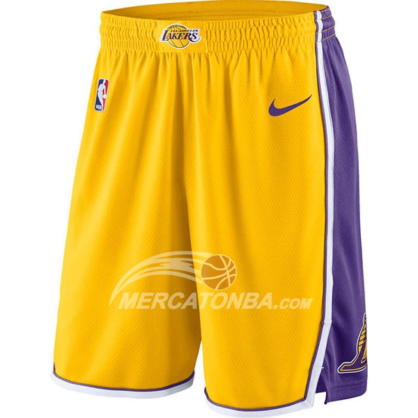 Pantaloni Los Angeles Lakers 2017-18 Giallo